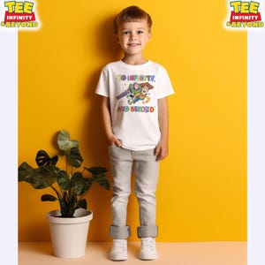 To Infinity And Beyond T-Shirt, Buzz And Woody Matching Shirt, Toy Story Boys Disney Shirt, Disneyland Trip Outfit, Kids Disney World Shirt image 3