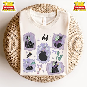 Maleficent And Ursula Halloween Shirt, Bestie Villain Shirt, Wicked Maleficent And Ursula Shirt, Coquette Purple Shirt, Evil Queen Shirt