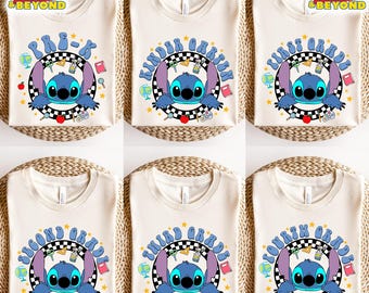 Disney Stitch Back To School T-Shirt, Disney Stitch Grade Level Tee Pre-K To 4th Grade, Lilo & Stitch Student Gift, Cute Stitch School Tee