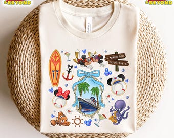 Mickey Disney Beach Time-shirt, Disney zomershirt, Mickey Minnie Mouse Beach-shirt, Magic Mouse zomershirt, Family Under the Sea-shirt
