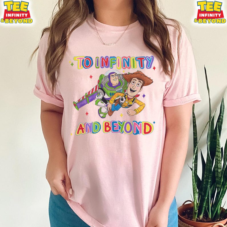 To Infinity And Beyond T-Shirt, Buzz And Woody Matching Shirt, Toy Story Boys Disney Shirt, Disneyland Trip Outfit, Kids Disney World Shirt image 6