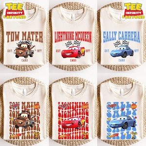 Disney Cars Shirt, Pixar Lightening McQueen Shirt, Cars Sally Shirt, Disney Family Trip Shirt, Disneyland Vacation Tee, PixarMater Shirt