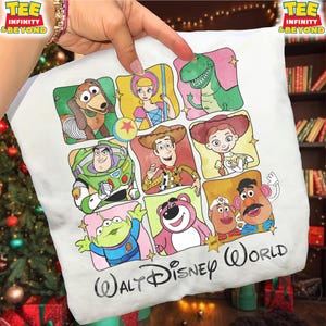 Camiseta de Toy Story de Walt Disney World, camiseta de los personajes de Toy Story, camiseta a juego para vacaciones en Disney, regalos de la película Toy Story de Pixar de Disney World imagen 12