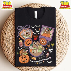 Coquette Disney Jaq e Gus Mummy Halloween T-shirt, Cenerentola cartone animato “Bibbidi Bibbidi Boo”, Disney Jaq e Gus Pumpkin Halloween T-shirt