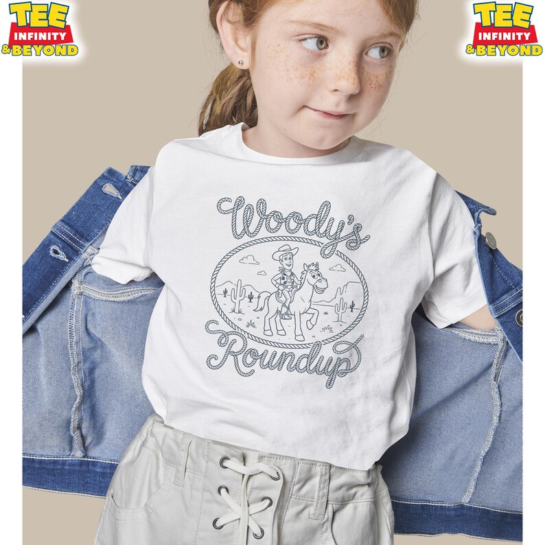 Disney Woody's Roundup T-Shirt, Disney Toy Story T-Shirt, Toy Story Movie Characters Shirt, Disneyland Trip Shirt, Disney Pixar Cowboy Shirt image 2