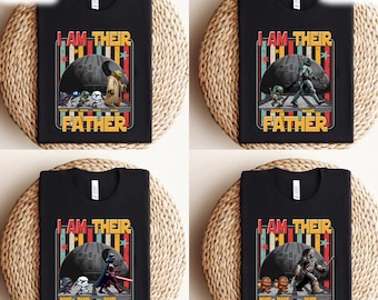 Custom Name I Am Their Father Shirt, Best Dad Ever Tee, Disney Star Wars Dad Tee, Father's Day Tee, Custom Star Wars Characters Dad Kids Tee
