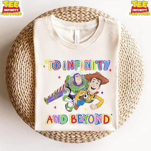 To Infinity And Beyond T-Shirt, Buzz And Woody Matching Shirt, Toy Story Boys Disney Shirt, Disneyland Trip Outfit, Kids Disney World Shirt image 1