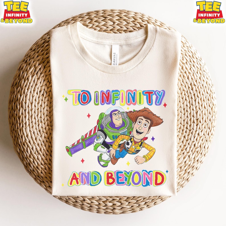 To Infinity And Beyond T-Shirt, Buzz And Woody Matching Shirt, Toy Story Boys Disney Shirt, Disneyland Trip Outfit, Kids Disney World Shirt image 1