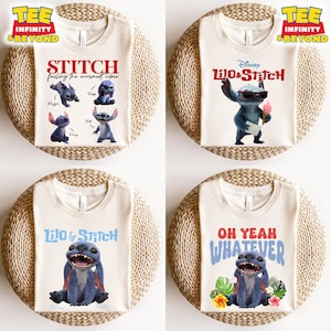 Stitch Summer T-shirt, Lilo & Stitch Movie 2025, Trendy Summer Shirt, Blue Alien Shirt, Disneyworld Trip Tee, Stitch Family Graphic Shirt
