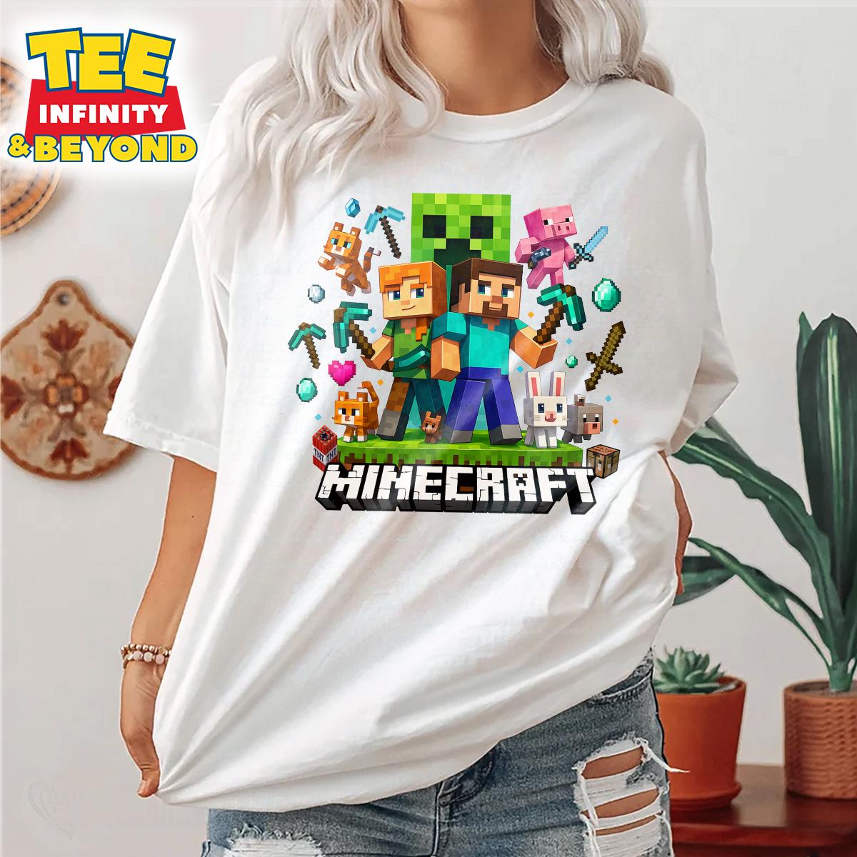 Minecraft Shirt, Funny Minecraft Shirt, Minecraft Movie Shirt, Pixel ...