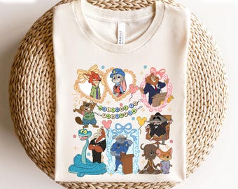 Coquette Bow Disney Zootopia T-Shirt, Welcome To Zootopia Tee, Zootopia Disney Girls Trip T-Shirt, Disneyland Zootopia Holiday Gift For Fans