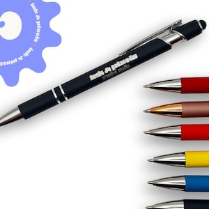 Custom Pens | Laser Engraved Personalized Pen | Promotional Marketing Custom Pen With Text | Ballpoint Pen | Personalized Pens