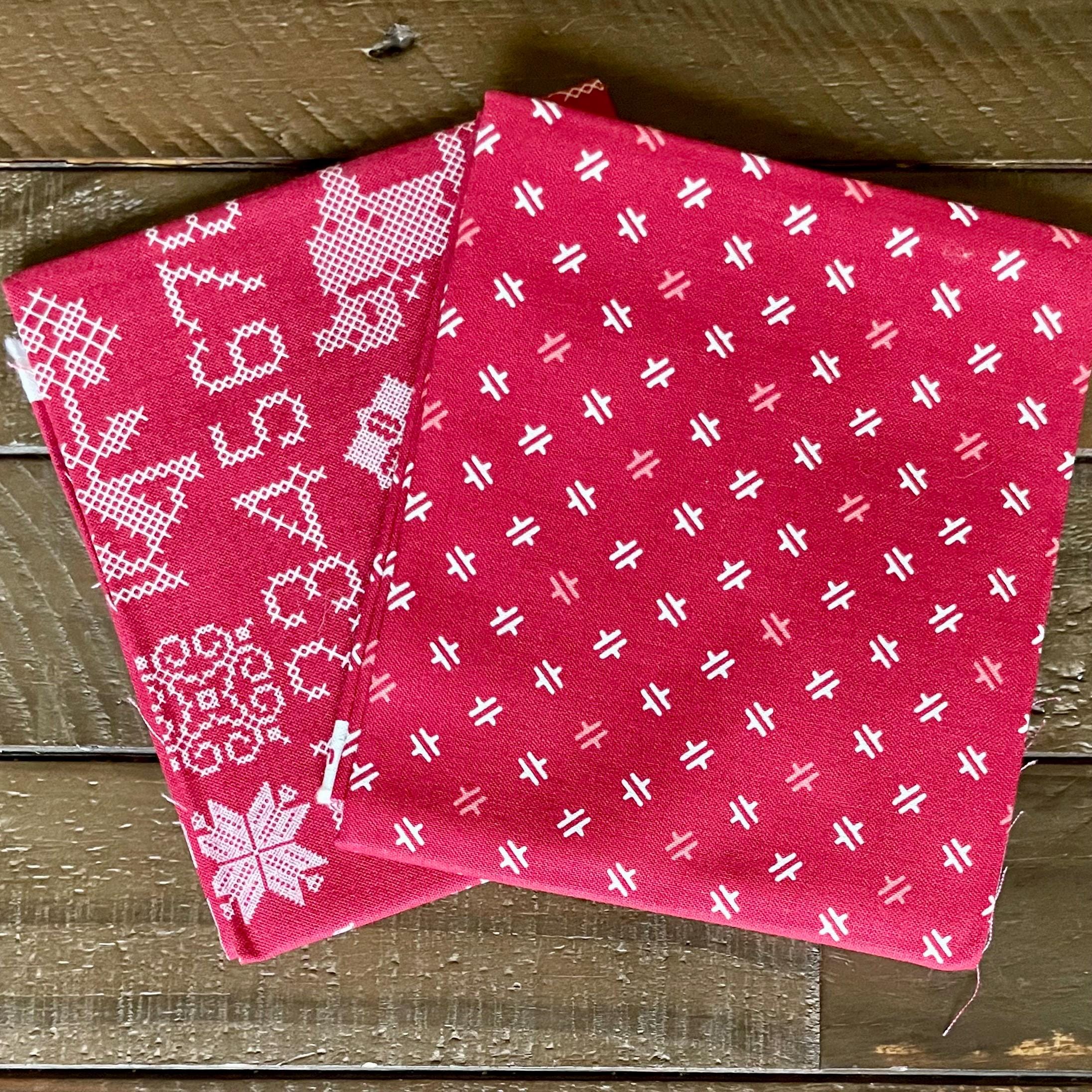 Lori Holt Riley Blake Red Colorway Bee Bundle, Piece and Plenty Pre-cut ...