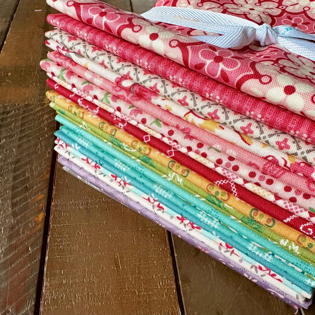 Piece & Plenty Tea Rose by Lori Holt for Riley Blake, Fat Quarter ...