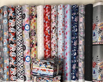 Alice by Jason Yenter for In the Beginning Fabrics: Half Yard Bundle, Border Print and Yardage