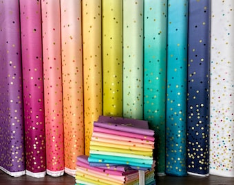 Best Ombre Confetti with Metallic Dots by V and Co. for Moda: Half Yard Bundles and Yardage