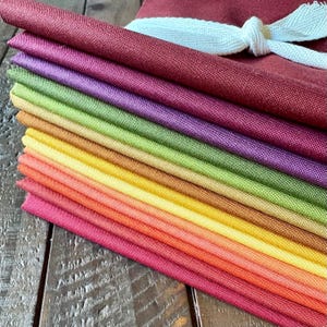 Riley Blake Confetti Cotton Autumn Inspired Solids Pre-cut Fat Quarter Bundle (14 pieces)