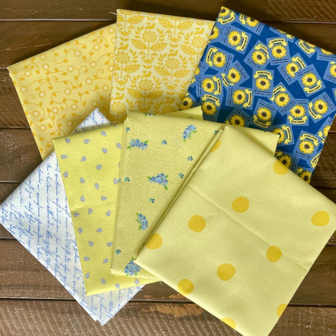 Riley Blake Sunny Skies Pre-cut Fat Quarter Bundle or Half Yard Bundle ...