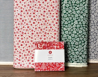 Scandi by Makower UK for Andover Fabrics: Pre-cut Layer Charm pack 5-inch and Yardage