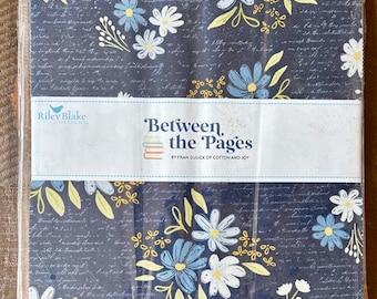 Between the Pages by Fran Gulick for Riley Blake: Pre-cut Layer Cake 10" Squares