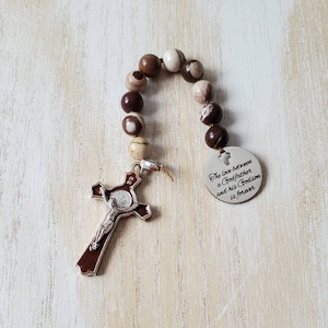 Godfather rosary beads, godfather proposal gift, will you be my godfather, catholic gifts, godfather baptism gift from godson, christening g