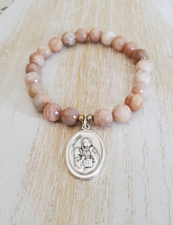 Saint Anne Bracelet Patron Saint of Mothers Catholic Saint