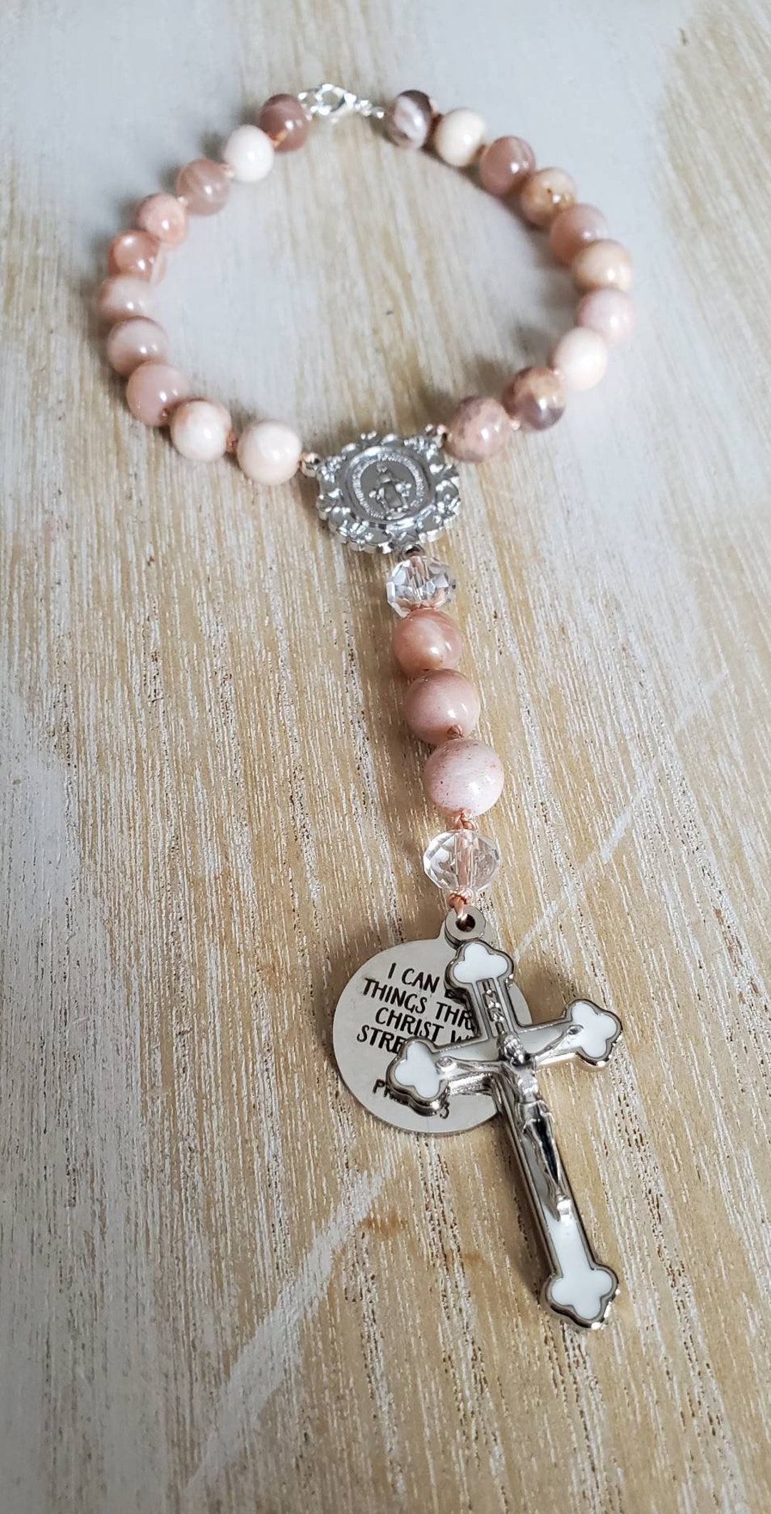 Car Rosary Rear View Mirror Rosary Catholic Prayer Beads - Etsy