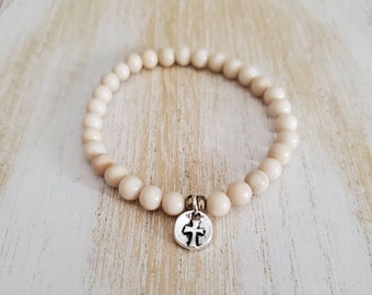 cross bracelet women, bracelet with cross, women religious bracelets, godmother gift, sponsor gift catholic, goddaughter gift, confirmation