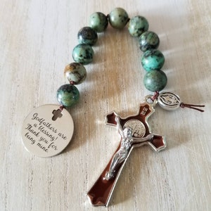 Godfather rosary beads, godfather proposal gift, will you be my godfather, catholic gifts, godfather baptism gift from goddaughter, best gif