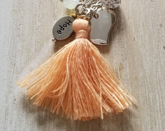 teen girl gifts, tassel necklace, encouragement gift, inspirational jewelry for women, affirmation necklace, birthday gift for daughter