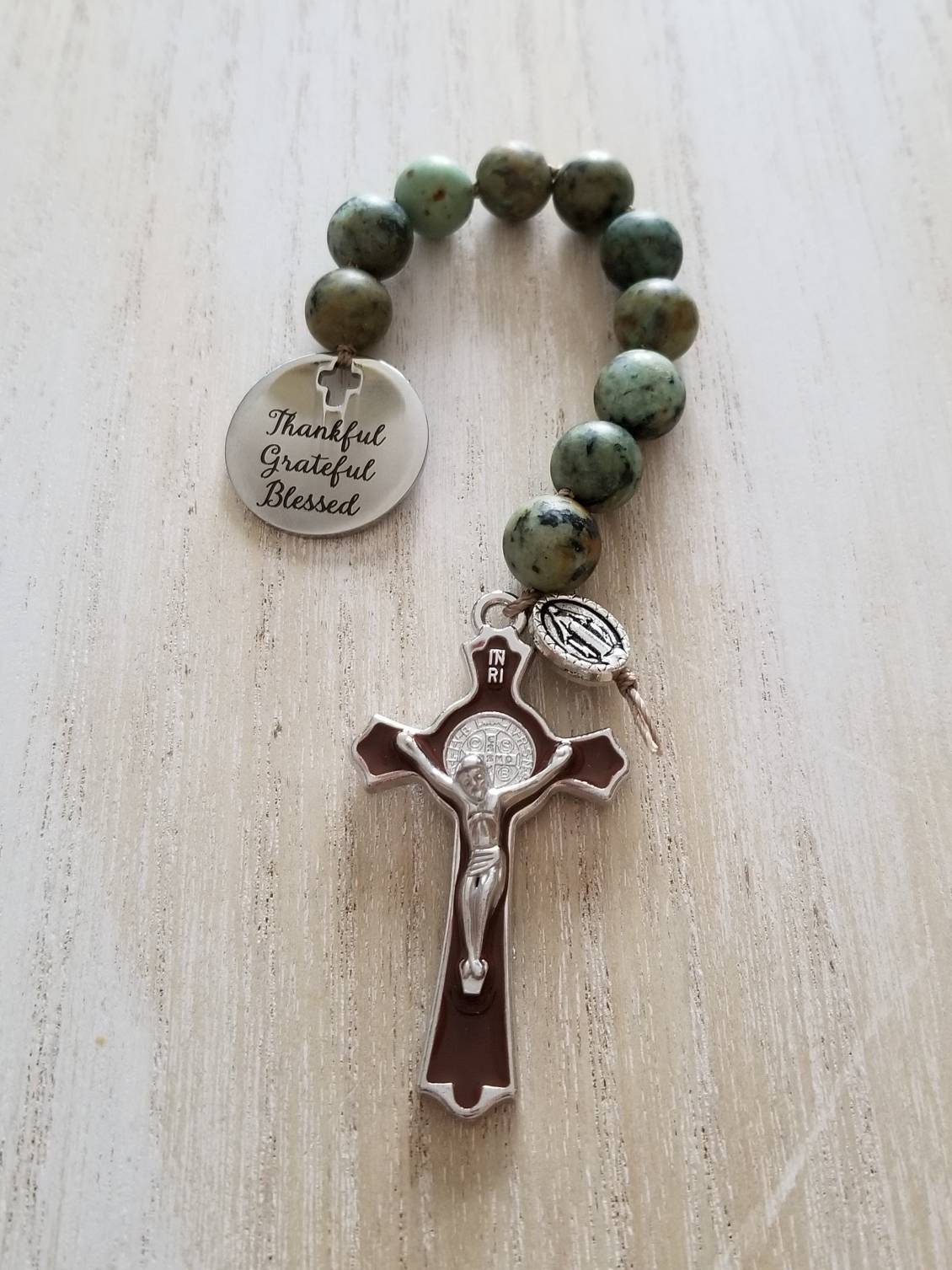 Mini Rosary Beads, Catholic Gift Ideas, Religious Gift for Men, Religious  Graduation Gift for Him, Pocket Rosary, Lords Prayer, Godfather G 