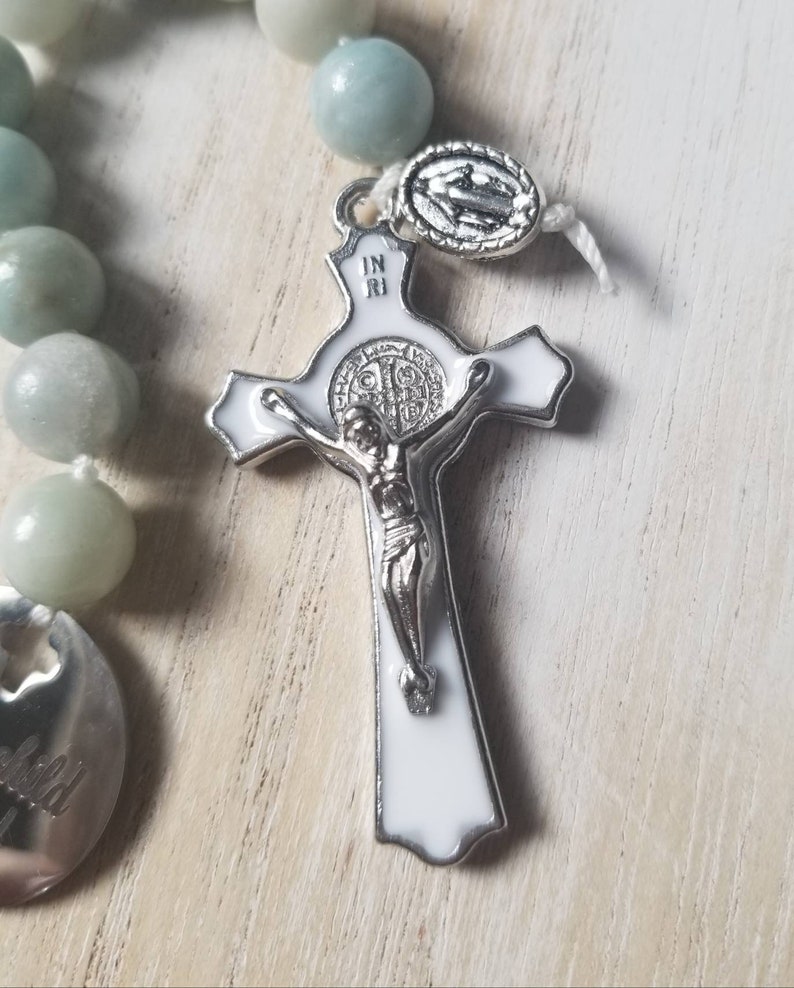 Rosary catholic rosary beads baptism gift for boys Etsy