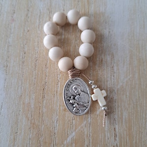 St Gerard medal, Saint gerard rosary, patron saint of fertility, pregnancy gift, mothers, pregnancy prayers, mini rosary beads, catholic gif