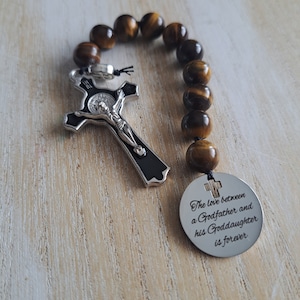 prezent różańcowy dla ojca chrzestnego, prezent dla rodzica chrzestnego na chrzest, dziękuję za to, że jesteś moim, prezent na propozycję małżeństwa dla ojca chrzestnego, prezent dla ojca chrzestnego od chrześnicy, Christm