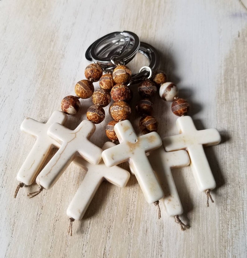 Cross Keychain Favor Baptism Favors for Boys First Etsy Australia