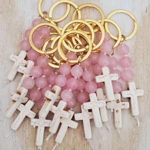 Baptism favors for girls, cross keychains bulk, communion favors, confirmation favors, religious gift for women, teacher gift, graduation gi