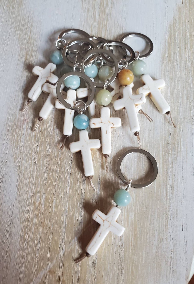 Baptism Favors Bulk Cross Keychain Favors Religious Gifts Etsy Sweden