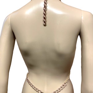 Copper Gold Body Chain Harness Cage Bra Body Jewellery Costume LARP Dancewear Wasteland Festival Accessories image 6