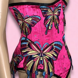 Pink Satin Corset -  Australia