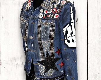 *p(R)ojectR® Asterisk Patch Denim Jacket p(R)ojectR® Asterisk Patch Denim Jacket p(R)ojectR® Asterisk Patch
