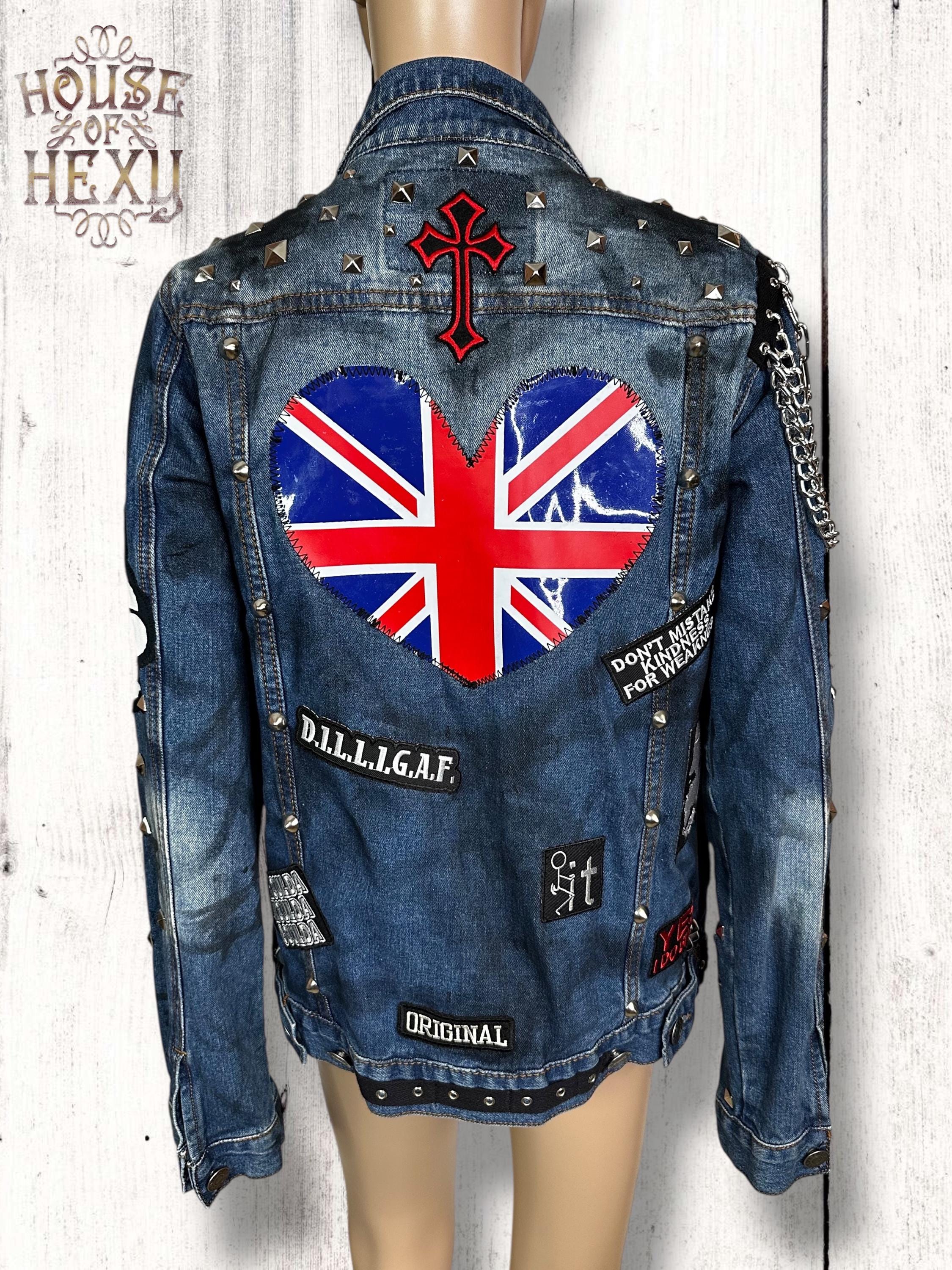 House of Hexy Distressed Biker Punk Gothic Reworked Vintage
