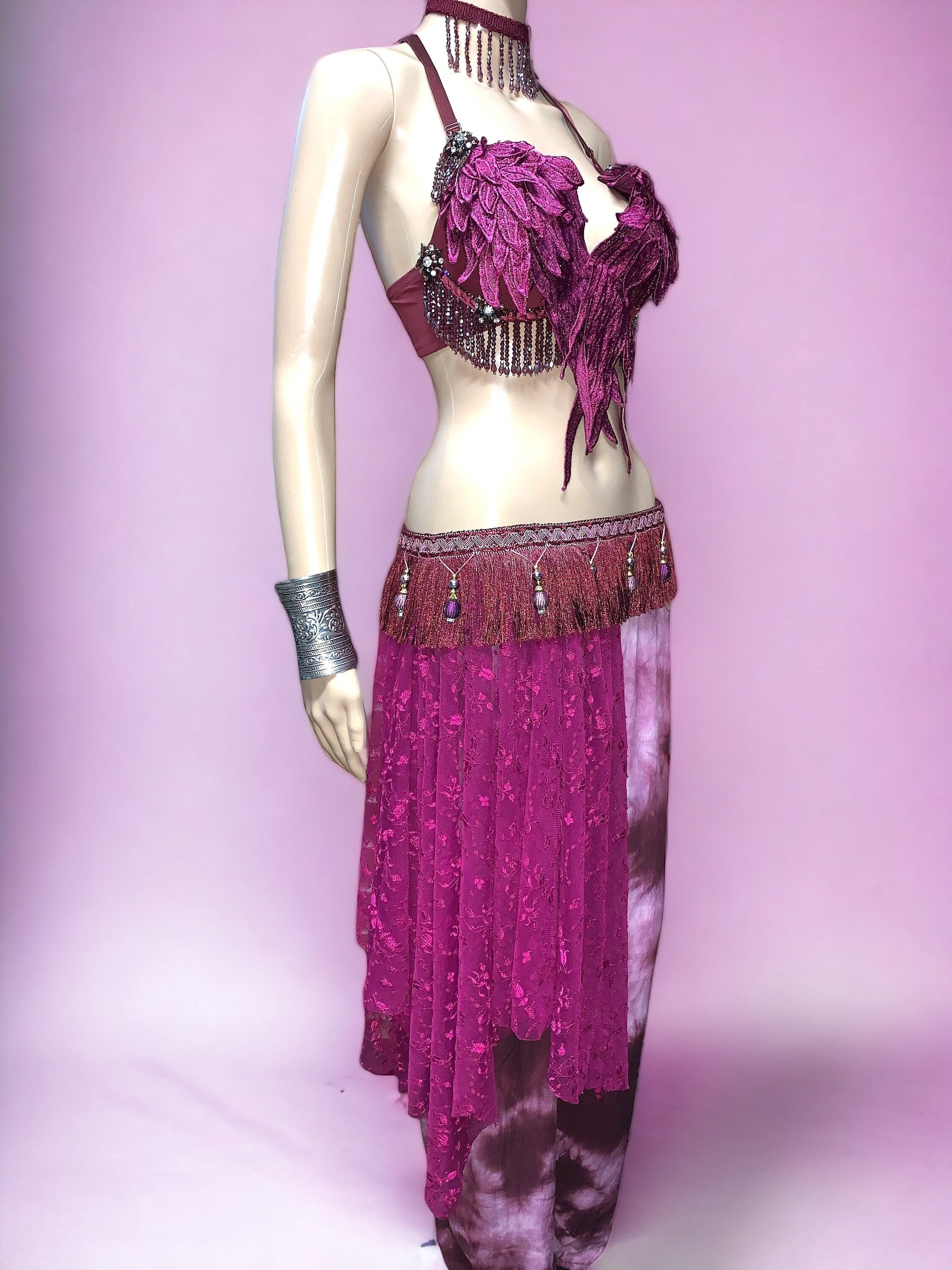 Tribal Bra Size 85 C, US 38 B for ATS, Tribal Style Dance, Tribal Fusion,  Bellydance OOAK -  India
