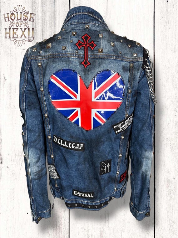 House of Hexy Distressed Biker Punk Gothic Reworked Vintage