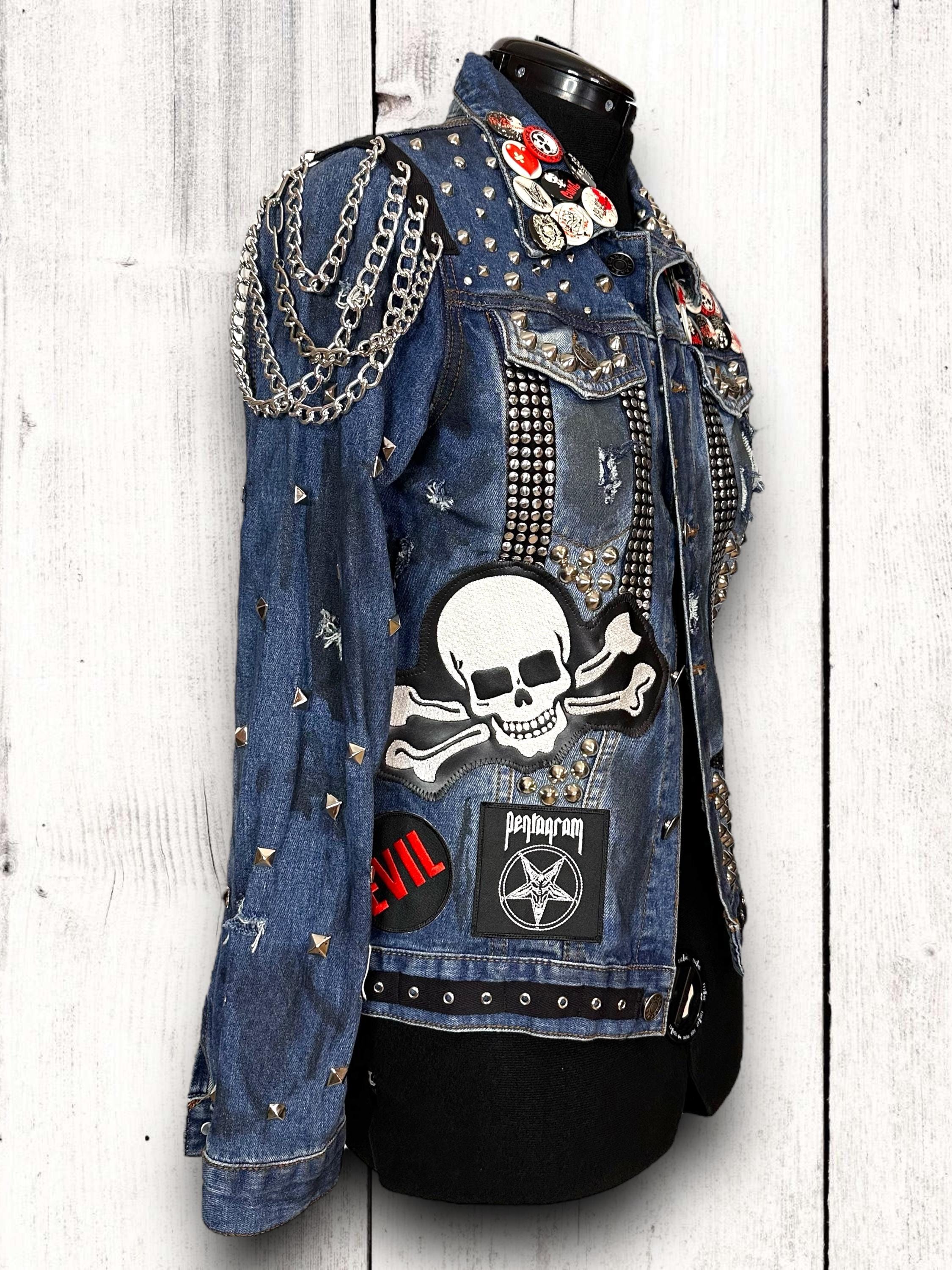 ★2025SS新作★GOTTER GALLERY★GEM GOTHIC DENIM HOOD JACKET MUSINSA | GOTTER GALLERY GEM GOTHIC DENIM HOOD JACKET_BL