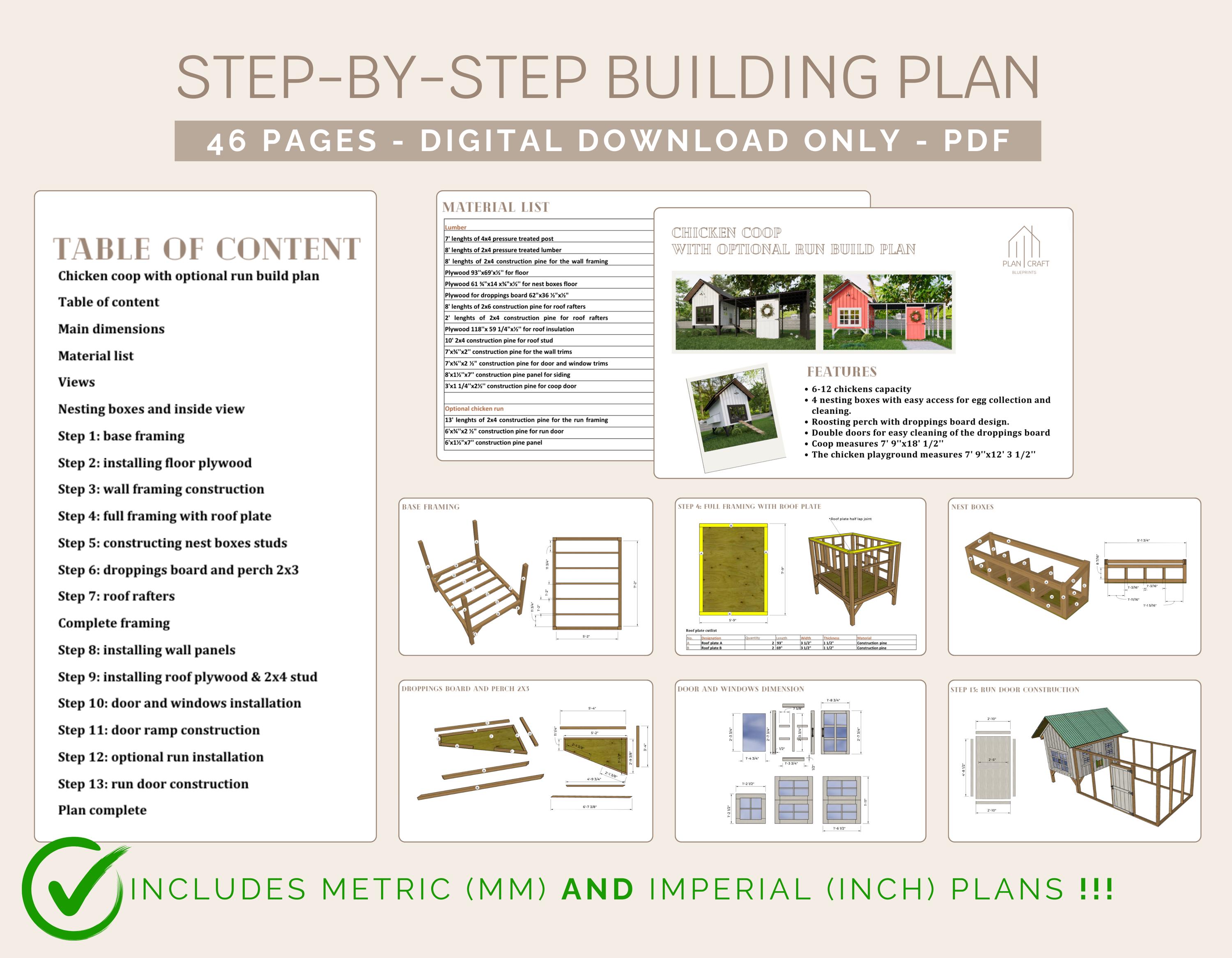 Image showcasing Coop Build Plans PDF, Secure Chicken Coop, DIY Coop Plans, Modern ...