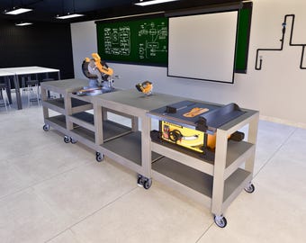 All in One Workbench Plans, Workshop PDF, DIY Garage Workbench, Miter Saw Station, Table Saw Bench, Jigsaw Table, Mobile Workbench