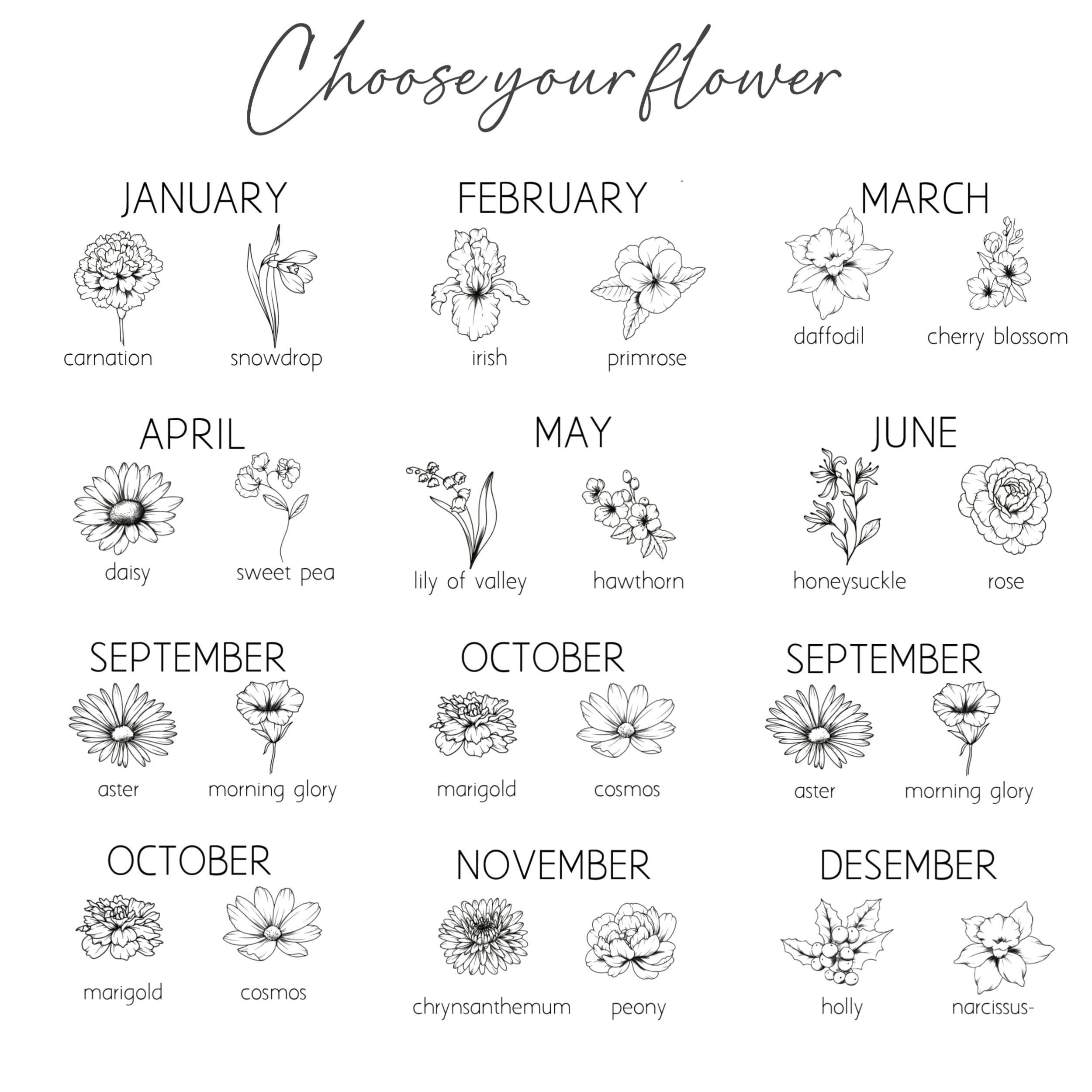 Custom Initial Tattoo Designs With Flower, Floral Initial Tattoo ...