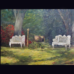 PRINT from Painting - A Resting Place, A St. Francisville scene, Louisiana art, landscape wall decor -  louisiana art print - southern décor