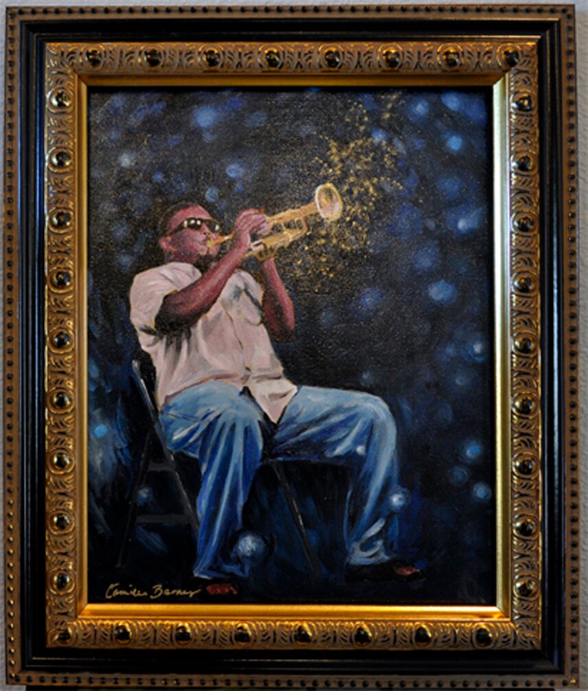 Music Art Musician Original Painting Mixed Media panel FREE Etsy