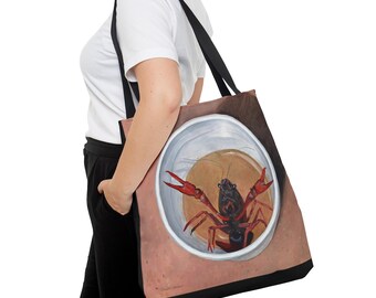 Sac fourre-tout - Écrevisse dans une tasse - Louisiane - Mississippi - art du sud, écrevisses, amusement et rigolade, cadeau d'ami amusant, amateur d'écrevisses, pour tout le monde